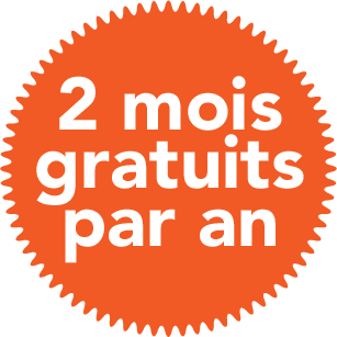2 mois gratuits par an